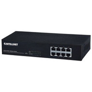 Intellinet 8-Port Fast Ethernet PoE+ Switch - 8 Ports - Fast Ethernet - 10/100Base-TX - 2 Layer Supported - 150 W Power Consumption - (Fleet Network)