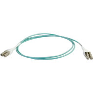 C2G 4m LC Uniboot 10Gb 50/125 OM3 Duplex Multimode PVC Fiber Optic Cable - Aqua - 13.1 ft Fiber Optic Network Cable for Network Device (Fleet Network)