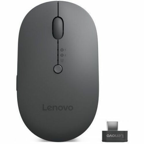 Lenovo X9 Edition Mouse - Blue Optical - Cable/Wireless - Bluetooth/Radio Frequency - 2.40 GHz - Rechargeable - Thunder Gray - USB C - (4Y51R29290)