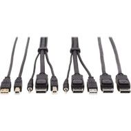 Tripp Lite series KVM Cable - 6 ft (1.83 m) KVM Cable for KVM Switch, Computer, Monitor - First End: 1 x Mini-phone Audio - Male, 1 x (Fleet Network)