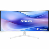 Asus VU34WCIP-W 34" Class UW-QHD Curved Screen LED Monitor - 21:9 - 34" Viewable - Vertical Alignment (VA) - LED Backlight - 3440 x - (Fleet Network)