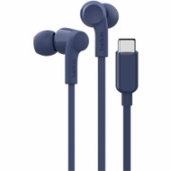 Belkin SoundForm USB-C Wired Earbuds with Adjustable Volume Limiter - Stereo - USB Type C - Wired - Earbud - Binaural - In-ear - Blue (Fleet Network)