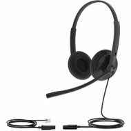 Yealink YHS34 Headset - Stereo - Quick Disconnect - Wired - 32 Ohm - 20 Hz to 20 kHz - Over-the-head - Binaural - Supra-aural - 3.9 ft (Fleet Network)
