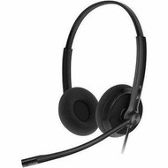 Yealink YHS34 Lite Dual Headset - Stereo - Quick Disconnect - Wired - 32 Ohm - 20 Hz to 20 kHz - On-ear, Over-the-head - Binaural - - (Fleet Network)