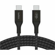 Belkin BoostCharge USB-C to USB-C Cable 240W - 3.3 ft (1 m) USB-C Data Transfer Cable for MacBook, Chromebook, Gaming Notebook, iPad, (Fleet Network)
