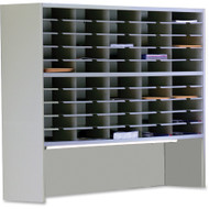 Mayline Mailflow-T-Go Mailroom System - 50 Compartment(s) - 2 Tier(s) - Compartment Size : 2.63" (66.68 mm) x 11.63" (295.27 mm) x mm) (Fleet Network)