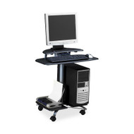 Mayline Mobile PC Workstation - Rectangle Top - 29.5" (749.30 mm) Height x 28.5" (723.90 mm) Width x 26" (660.40 mm) Depth - Assembly (Fleet Network)