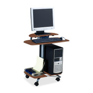 Mayline Mobile PC Workstation - Rectangle Top - 29" (736.60 mm) Height x 27" (685.80 mm) Width x 22.5" (571.50 mm) Depth - Assembly - (Fleet Network)