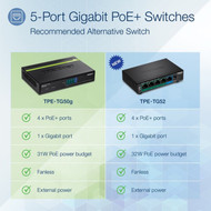TRENDnet_5-Port_Gigabit_PoE_Switch_31_W_PoE_Budget_10_Gbps_Switching_Capacity_Data__Power_Through_Ethernet_To_PoE_Access_Points__TPE-TG50G