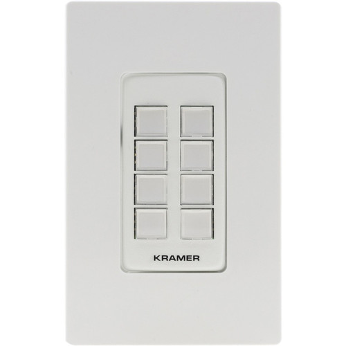 Kramer 8-Button I/O Control Keypad Wired RC-208/US-D(W/B)