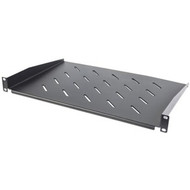 Intellinet 19" Cantilever Shelf, 1U, Shelf Depth 350mm, Vented, Black - For LAN Switch, Patch Panel, Rack, Cabinet, Network Equipment (Fleet Network)