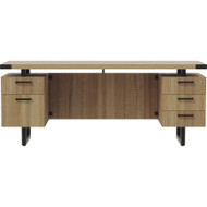 Mayline 72"x20" Mirella Free Standing Credenza - 5-Drawer - 5 x Box, File Drawer(s) - Double Pedestal - Material: Laminate, - Finish: (Fleet Network)