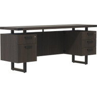 Mayline 72"x20" Mirella Free Standing Credenza - 5-Drawer - 5 x Box, File Drawer(s) - Double Pedestal - Material: Laminate, - Finish: (Fleet Network)