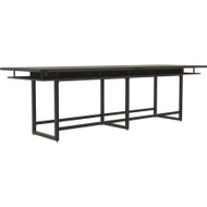 Mayline 12' Mirella Standing-Height Conference Table - Finish: Southern Tobacco (Fleet Network)