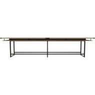 Mayline 16' Standing-Height Conference Table - Finish: Sand Dune (Fleet Network)