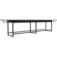 Mayline 16' Standing-Height Conference Table - Finish: Southern Tobacco (Fleet Network)