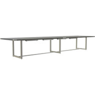 Mayline Mirella 16' Sitting-Height Conference Tables - Finish: Stone Gray (Fleet Network)