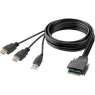 Belkin Modular HDMI Dual-Head Host Cable 6 ft. - 6 ft (1.83 m) HDMI/Modular/USB-A KVM Cable for KVM Console, KVM Switch, Computer, - 1 (Fleet Network)