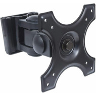 Manhattan TV & Monitor Mount, Wall, Tilt and Swivel, 1 screen, Screen Sizes: 13-27" , Black, VESA 75x75 to 100x100mm, 12kg, Swivel 2 - (Fleet Network)