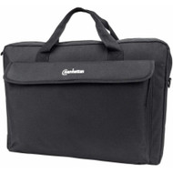 Manhattan London 439909 Carrying Case (Briefcase) for 17.3" (439.42 mm) Notebook, Accessories - Black - Wear Resistant, Water Shoulder (Fleet Network)