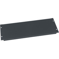 Middle Atlantic 4 RU Blank Rack Panel, Aluminum & Flanged - 6 Piece Contractor Pack - Aluminum - Black Powder Coat - 4U Rack Height - (Fleet Network)