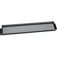 Middle Atlantic S2 2U Perforated Security Cover - Black - 3.50" (88.90 mm) Height x 19" (482.60 mm) Width x 1" (25.40 mm) Depth (Fleet Network)