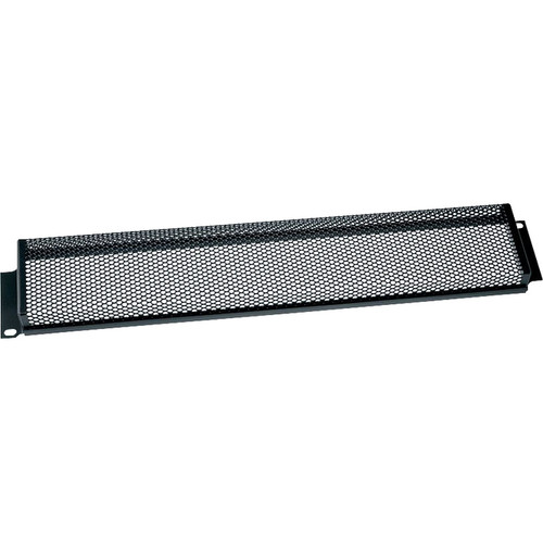 Middle Atlantic S2 2U Perforated Security Cover - Black - 3.50" (88.90 mm) Height x 19" (482.60 mm) Width x 1" (25.40 mm) Depth (S2)