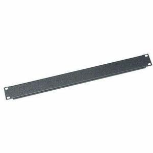 Middle Atlantic 1RU Blank Rack Panel - Flanged and Steel Blank Panel - Textured Black Powder Coat - 12 Pack - Steel - Black - 1U Rack (SB1-CP12)