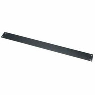 Middle Atlantic 1RU Blank Rack Panel - Steel Blank Panel - Flat Black Powder Coat - Steel - Black Powder Coat - 1U Rack Height - 1.75" (Fleet Network)
