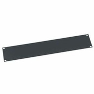 Middle Atlantic 2RU Blank Rack Panel - Steel Blank Panel - Flat Black Powder Coat - Black - 3.50" (88.90 mm) Height (Fleet Network)