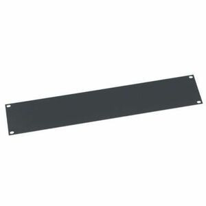 Middle Atlantic 2RU Blank Rack Panel - Steel Blank Panel - Flat Black Powder Coat - Black - 3.50" (88.90 mm) Height (FEB2)