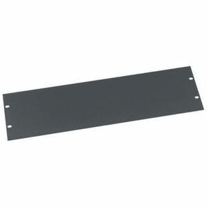 Middle Atlantic 3RU Blank Rack Panel - Steel Blank Panel - Flat Black Powder Coat - Steel - Black Powder Coat - 3U Rack Height - 5.25" (FEB3)