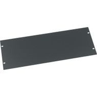 Middle Atlantic 4RU Blank Rack Panel - Steel Blank Panel - Flat Black Powder Coat - Steel - Black - 4U Rack Height - 7" (177.80 mm) x (Fleet Network)