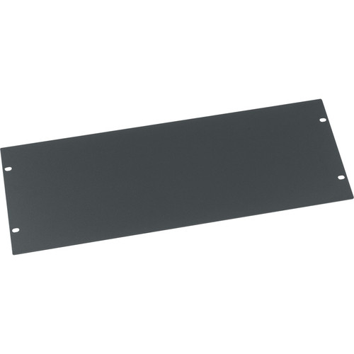 Middle Atlantic 4RU Blank Rack Panel - Steel Blank Panel - Flat Black Powder Coat - Steel - Black - 4U Rack Height - 7" (177.80 mm) x (FEB4)