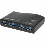 Tripp Lite series U360-004-R 4-port USB Hub - USB - 5 GB/s - External - 4 USB Port(s) - 4 USB 3.0 Port(s) - PC, Mac (Fleet Network)