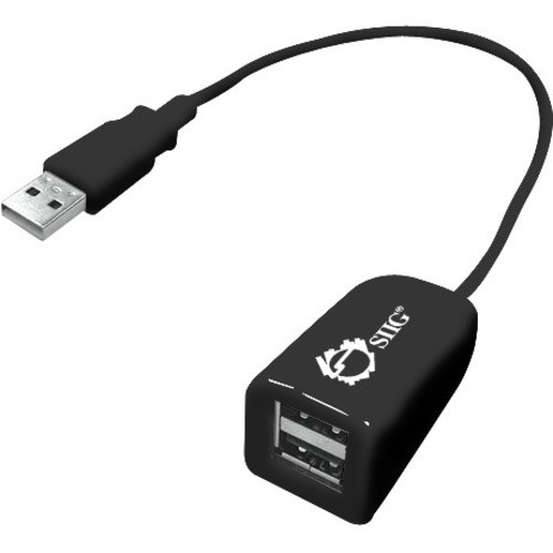 SIIG 2-port USB Hub - USB - External - 2 USB Port(s) - 2 USB 2.0 Port(s) (JU-H20011-S1)