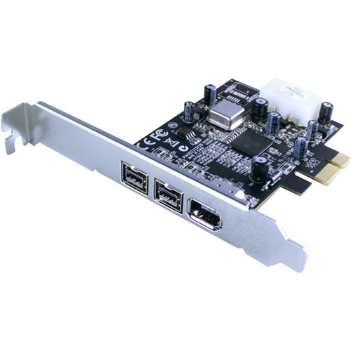 Vantec UGT-FW210 3-port PCI Express FireWire Adapter - PCI Express - Plug-in Card - 3 Firewire Port(s) - 1 Firewire 400 Port(s) - 2 (UGT-FW210)