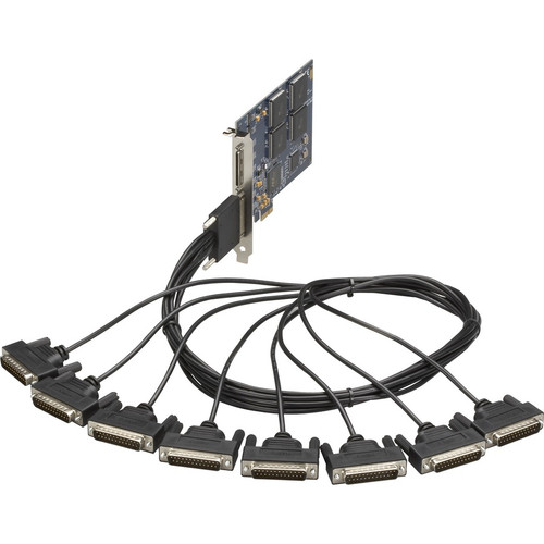 Black Box Async PCI Express Card, Serial 16-Port, RS-232 - PCI Express x16 - 16 x DB-25 RS-232 - Serial, Via Cable - Plug-in Card (IC984C)