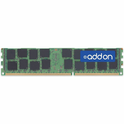 AddOn HP 647879-B21 Compatible Factory Original 8GB DDR3-1600MHz Registered ECC Single Rank x4 1.5V 240-pin CL11 RDIMM - 8 GB (1 x - - (647879-B21-AM)