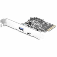 Vantec 2-Port USB 3.1 PCIe (10Gbps) USB C & USB Type-A - PCI Express 3.0 x4 - Plug-in Card - 2 USB Port(s) - 2 USB 3.1 Port(s) - UASP (Fleet Network)