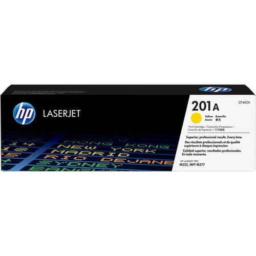 HP 201A (CF402A) Original Toner Cartridge - Single Pack - Laser - 1400 Pages - Yellow - 1 Each (CF402A)