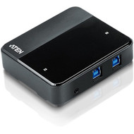 ATEN 2 x 4 USB 3.1 Gen1 Peripheral Sharing Switch - USB Type B - External - 4 USB Port(s) - 4 USB 3.1 Port(s) - PC, Mac, Linux (Fleet Network)