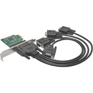 Tripp Lite by Eaton 4-Port DB9 (RS-232) Serial PCI Express Card - PCI Express x1 - 4 x DB-9 RS-232 - Serial, Via Cable - Plug-in Card (Fleet Network)