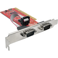 Tripp Lite by Eaton PCI-D9-02 2-Port DB9 Serial PCI Card with 16550 UART, Full Profile - Full-height Plug-in Card - PCI - PC, Linux - (Fleet Network)