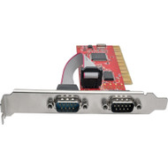 Tripp Lite by Eaton PCI-D9-02 2-Port DB9 Serial PCI Card with 16550 UART, Full Profile - Full-height Plug-in Card - PCI - PC, Linux - (Fleet Network)