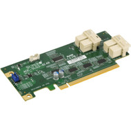 Supermicro Low Profile 12.8 Gb/s Quad-Port NVMe Internal Host Bus Adapter - PCI Express 3.0 x16 (Fleet Network)
