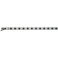 Tripp Lite 12 Right-Angle Outlet Vertical Power Strip, 120V, 15A, 15-ft. Cord, 5-15P, 36 in - NEMA 5-15P - 12 x NEMA 5-15R - 15 ft - A (Fleet Network)