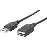 Manhattan USB Extension Data Transfer Cable - 3.3 ft (1 m) USB Data Transfer Cable - First End: USB 2.0 Type A - Male - Second End: A (Fleet Network)