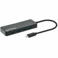 Manhattan 7-Port USB 3.2 Gen 1 Type-C Hub - for Flash Drive, Tablet, Mouse, Keyboard, Desktop PC, Notebook - USB Type C - 7 x USB - - (Fleet Network)