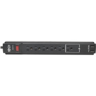 Tripp_Lite_Surge_Protector_Power_Strip_6_Outlet_2_USB_Ports_6__Cord_Black_-_6_x_NEMA_5-15R_2_x_USB_-_1875_VA_-_990_J_-_120_V_AC_-_6_TLP606USBB